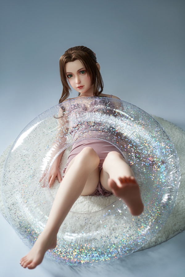 125cm A Cup TPE Thin Lips Gray Eyes Brunette Mini Sex Doll Detail View 8