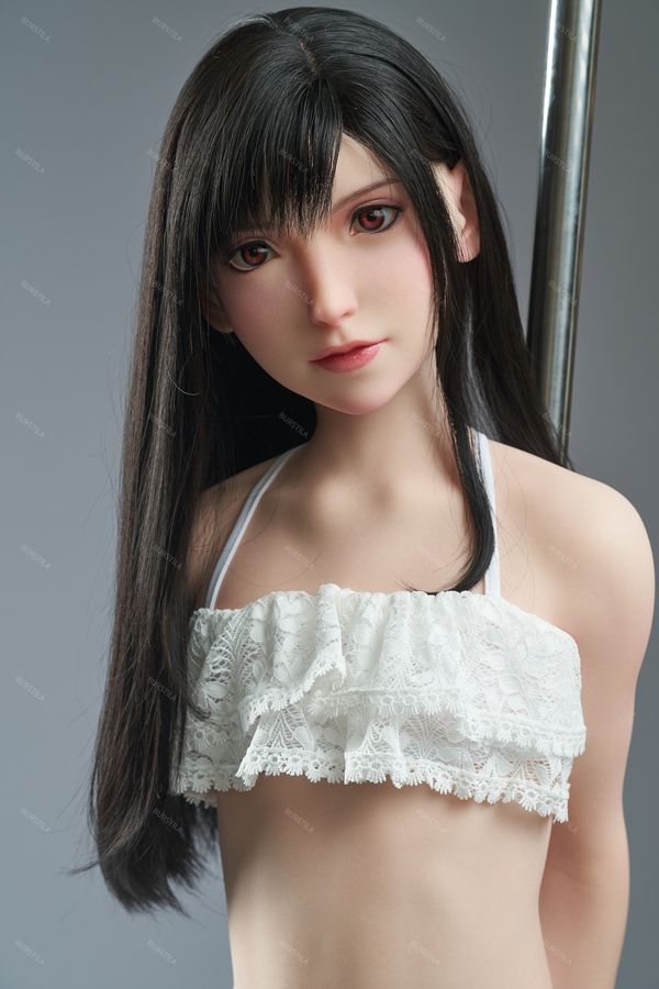 132cm A Cup TPE Black Gray Eyes Thin Lips Mini Sex Doll Product
