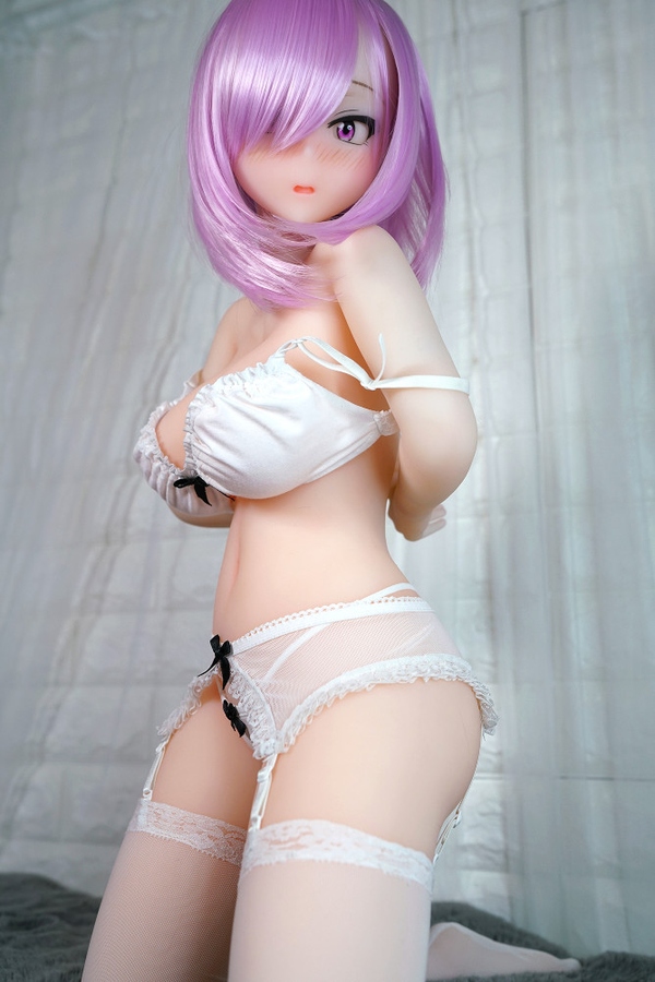85cm D Cup TPE Gray Eyes Pink Thin Lips Anime Sex Doll Gallery 3
