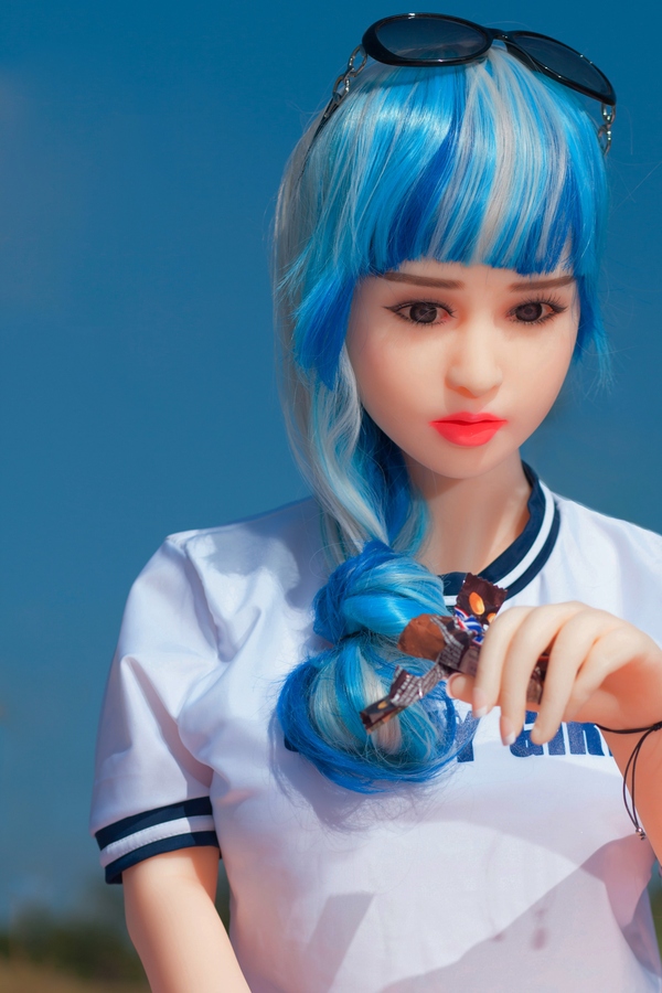 140cm F Cup TPE Thin Lips Blue Eyes Small Breasts Anime Sex Doll Gallery 4