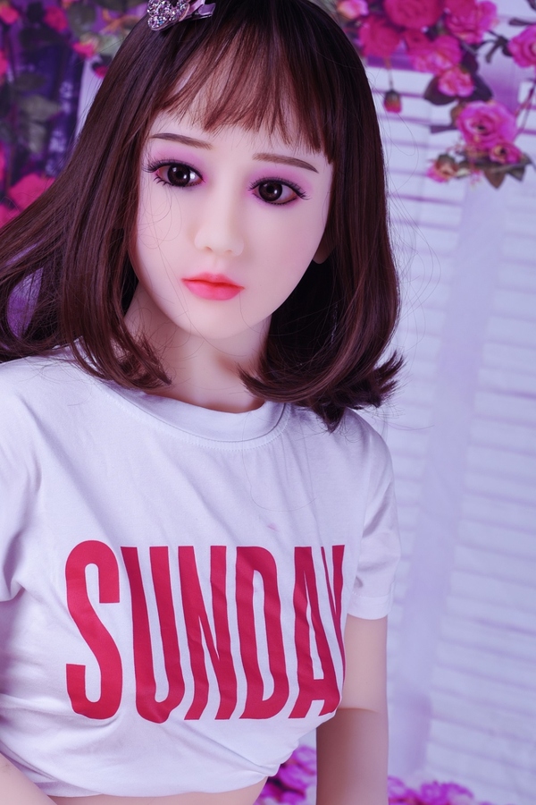 140cm F Cup TPE Small Breasts Brunette Gray Eyes European Sex Doll Gallery 5