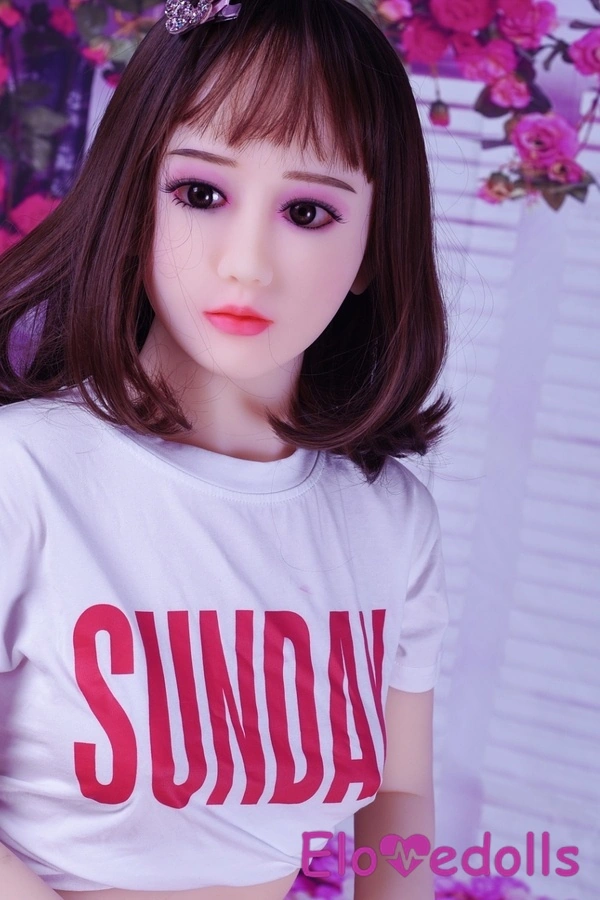 Búp bê tình dục Châu Âu 140cm Cúp F TPE Ngực nhỏ Màu nâu đen Mắt xám Bộ sưu tập 5