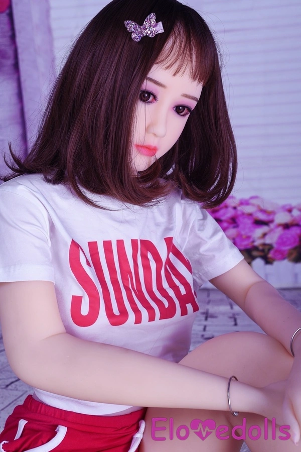 Búp bê tình dục Châu Âu 140cm cúp F TPE ngực nhỏ, môi mỏng, ngực nhỏ màu nâu sẫm, xem chi tiết 12