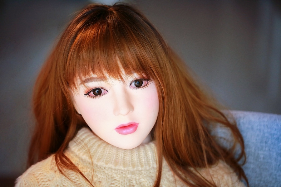 138cm G Cup TPE Gray Eyes Voluptuous Red Realistic Sex Doll Gallery 2