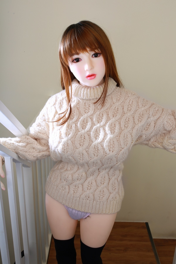 138cm G Cup TPE Petite Breasts Gray Eyes Red Realistic Sex Doll Detail View 6
