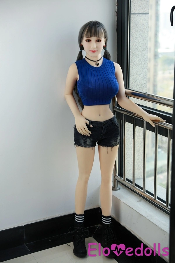 Galeri Boneka Seks 148cm G Cup TPE Hitam Mungil Payudara Tipis Bibir Tipis Bokong Besar 9