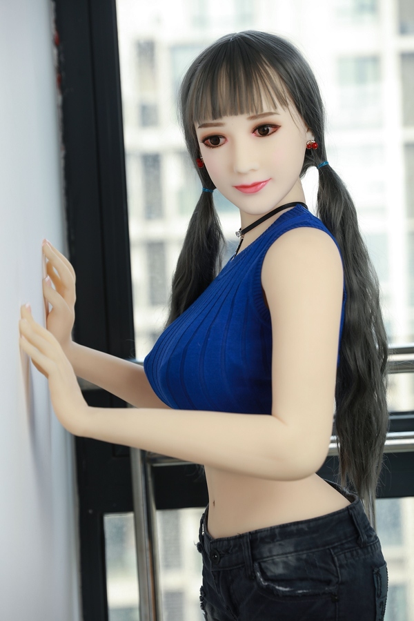 148cm G Cup TPE Black Gray Eyes Thin Lips Big Booty Sex Doll Detail View 1