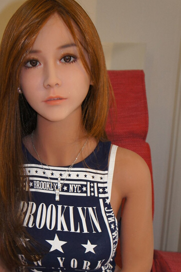 148cm G Cup TPE Petite Amber Eyes Brown Lifelike Sex Doll Product
