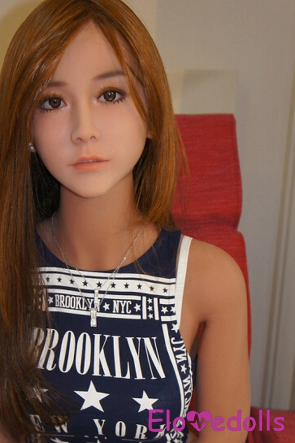 Búp bê tình dục giống thật 148cm G Cup TPE Petite Amber Eyes Brown