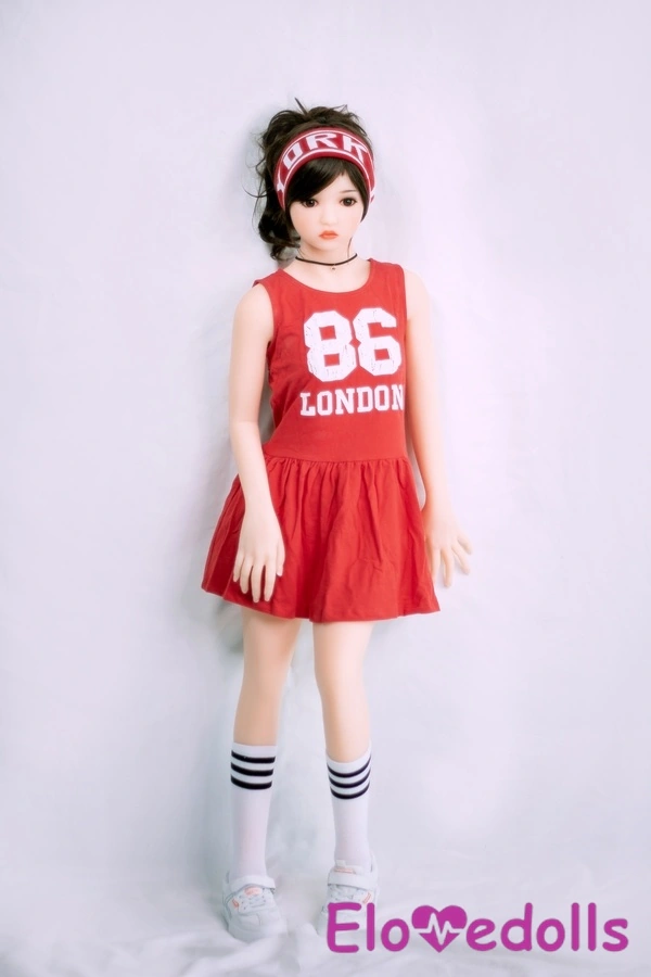 Muñeca sexual de anime de TPE, copa F de 140 cm, labios finos rosados ​​y ojos ámbar. Galería 8