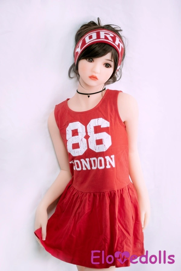 Muñeca sexual de anime de 140 cm, copa F, TPE, ojos color ámbar rosa, pechos medianos, vista detallada 3