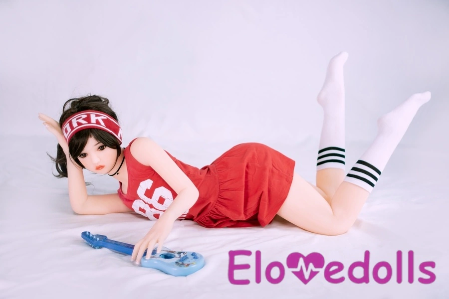 Muñeca sexual de anime rosa, de TPE, con pechos medianos, ojos ámbar y copa F de 140 cm. Vista detallada 12