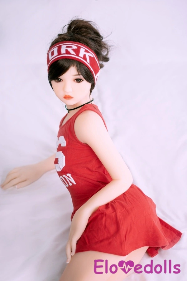 Muñeca sexual de anime de TPE, copa F de 140 cm, pequeña, con ojos color ámbar rosados. Vista detallada 15