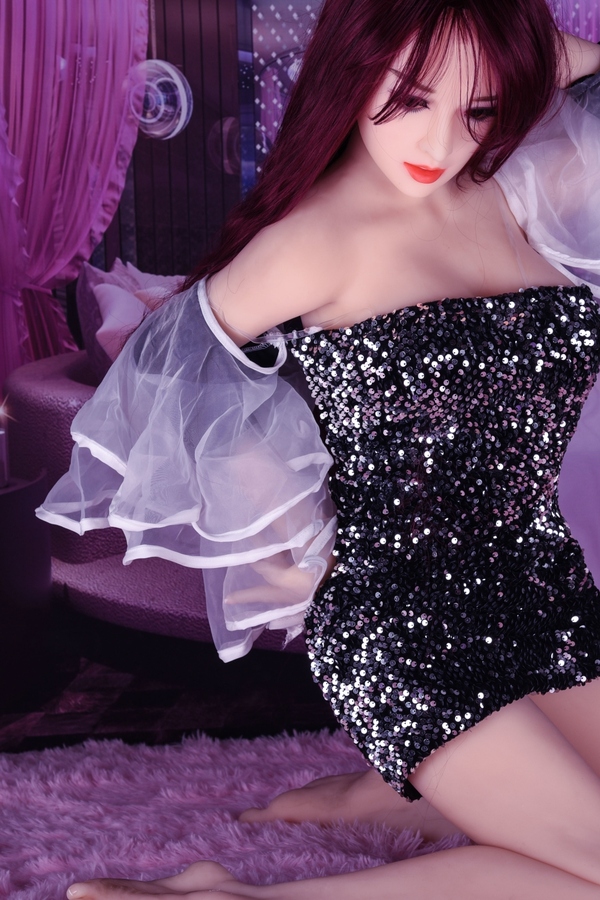 148cm G Cup TPE Petite Breasts Amber Eyes Brunette Realistic Sex Doll Detail View 1