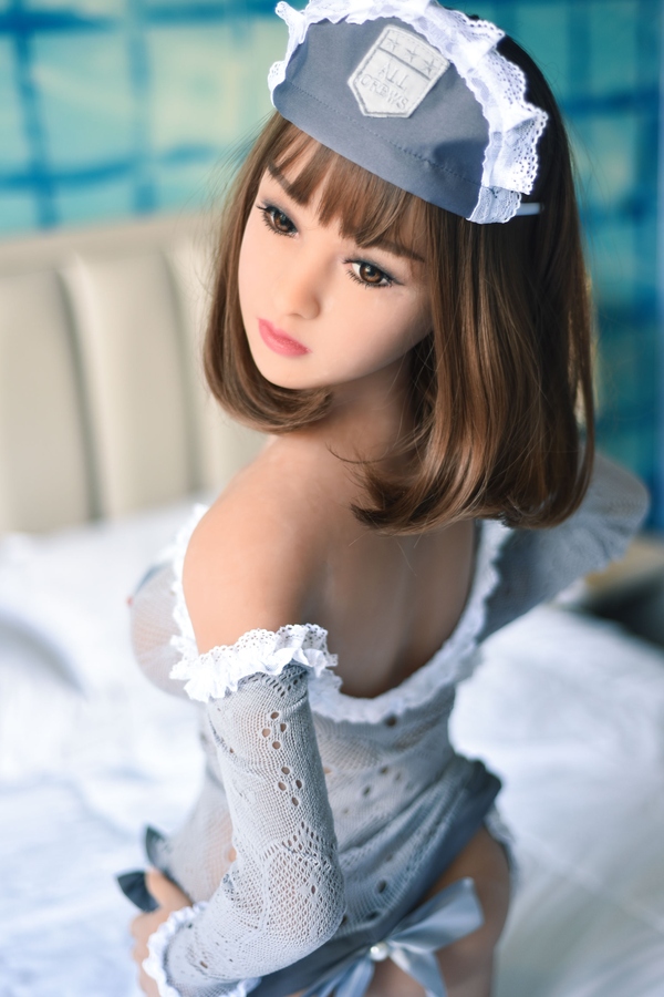 140cm F Cup TPE Brunette Petite Gray Eyes Realistic Sex Doll Detail View 7