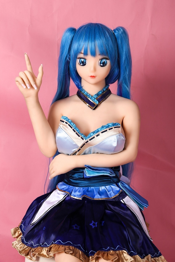 140cm F Cup TPE Thin Lips Small Breasts Blue Eyes Japanese Sex Doll Gallery 7