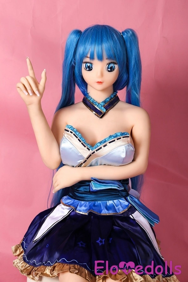140cm F Cup TPE Thin Lips Small Breasts Blue Eyes Japanese Sex Doll Gallery 7