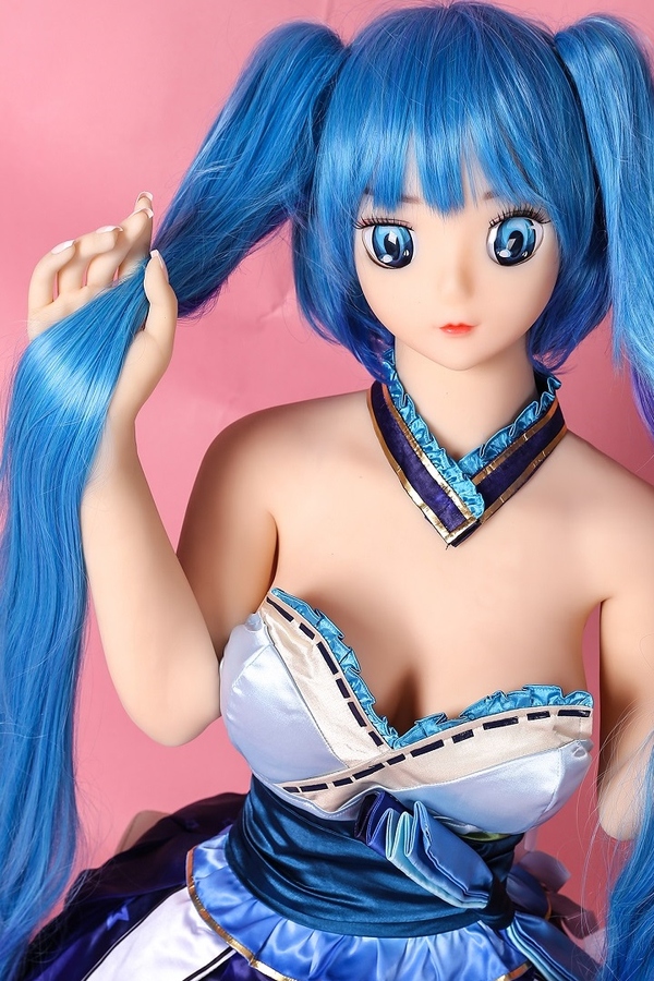 140cm F Cup TPE White Blue Eyes Thin Lips Japanese Sex Doll Detail View 2
