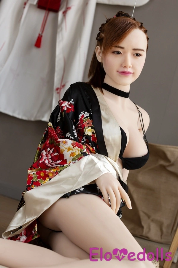 دمية جنسية يابانية صغيرة سمراء بجسم من TPE ورأس سيليكون ومقاس 150 سم وعيون كهرمانية - معرض 9