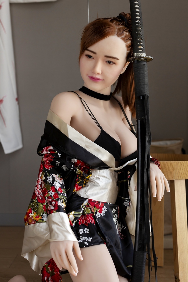 150cm G Cup TPE Body&Silicone Head Thin Lips Amber Eyes Brunette Japanese Sex Doll Detail View 30