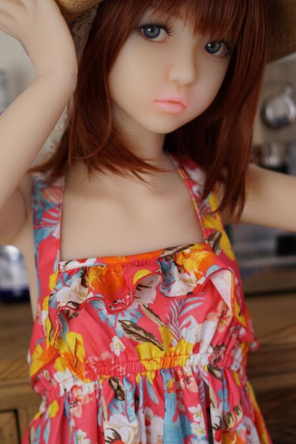 125cm A Cup TPE Red Athletic Gray Eyes Anime Sex Doll Gallery 2