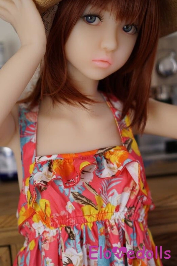 125cm A Cup TPE Red Athletic Gray Eyes Anime Sex Doll Gallery 2