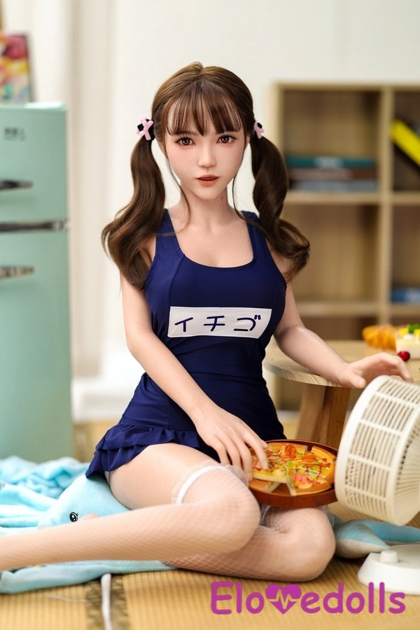 Boneka Seks Jepang Silikon Mata Abu-abu 150cm Payudara Kecil Bibir Tipis