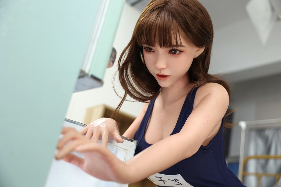 150cm E Cup Silicone Petite Breasts Brunette Athletic Japanese Sex Doll Gallery 7