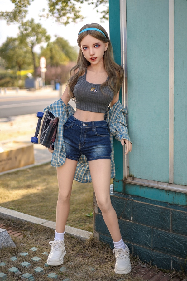 150cm E Cup Silicone Petite Gray Eyes Thin Lips Japanese Sex Doll Product