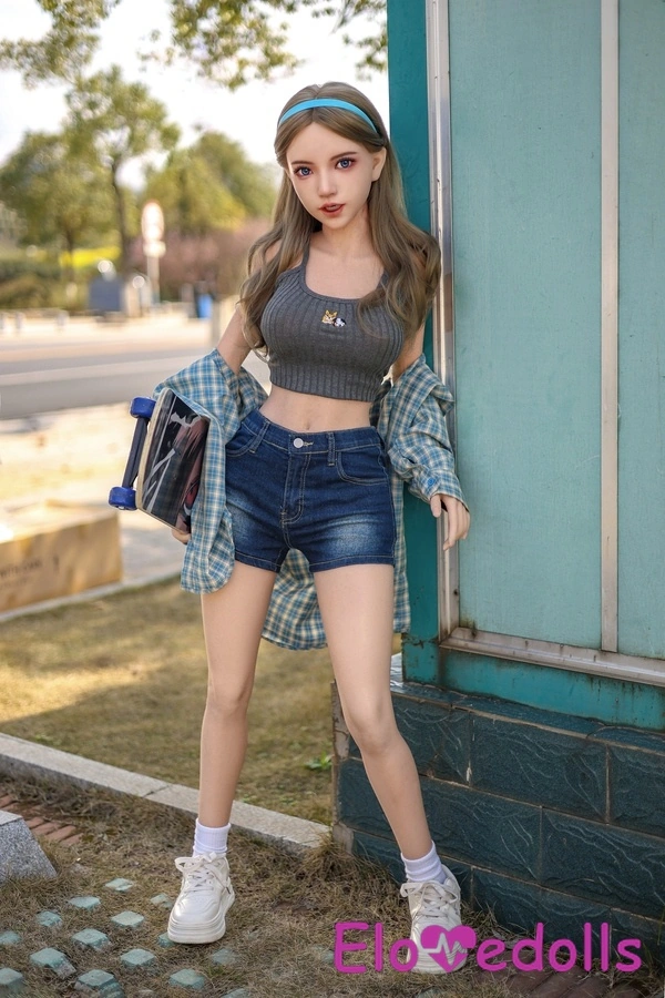 150cm E Cup Σιλικόνης Petite Gray Eyes Thin Lips Ιαπωνικό προϊόν σεξ κούκλας