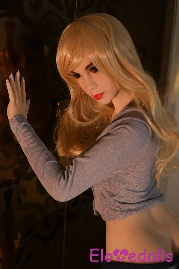 158cm C Cup TPE Petite Breasts Thin Lips Blue Eyes Realistic Sex Doll Gallery 2