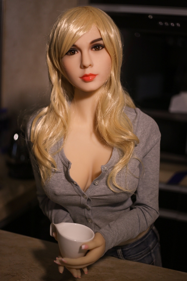 158cm C Cup TPE Blue Eyes Blonde Slim Realistic Sex Doll Detail View 9