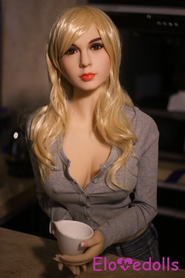 158cm C Cup TPE Blue Eyes Blonde Slim Realistic Sex Doll Detail View 9