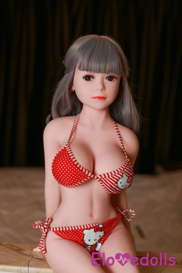 Búp bê tình dục giá rẻ 100cm E Cup TPE mắt xám ngực nhỏ Bộ sưu tập 4