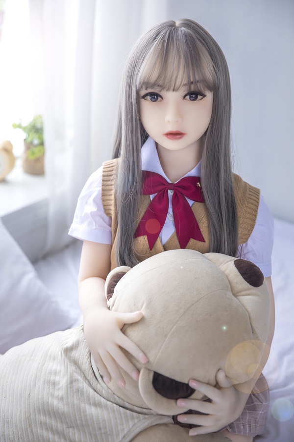128cm A Cup TPE Gray Eyes Petite Japanese Sex Doll Product