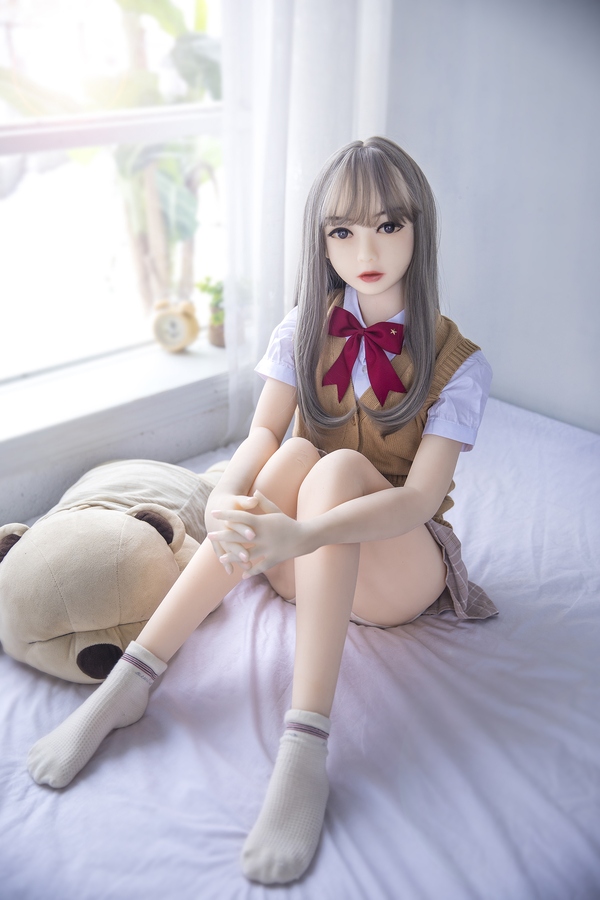 128cm A Cup TPE Petite Thin Lips Gray Japanese Sex Doll Gallery 2