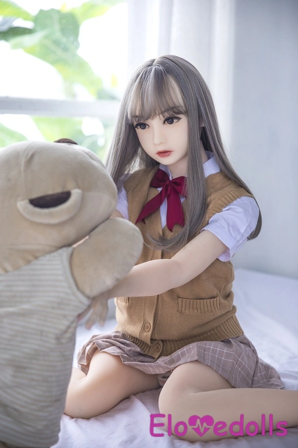 128cm A Cup TPE Thin Lips Gray Eyes Japanese Sex Doll Gallery 3