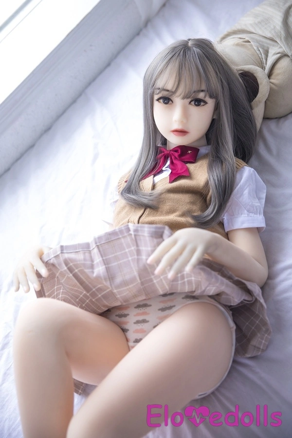 128cm A Cup TPE Gray Petite Eyes Japanese Sex Doll Detail View 4
