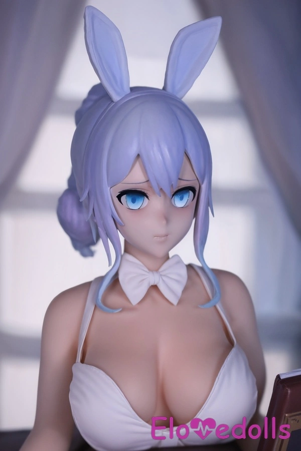 80cm G Cup TPE Thin Lips Small Breasts Blue Eyes Anime Sex Doll Gallery 3