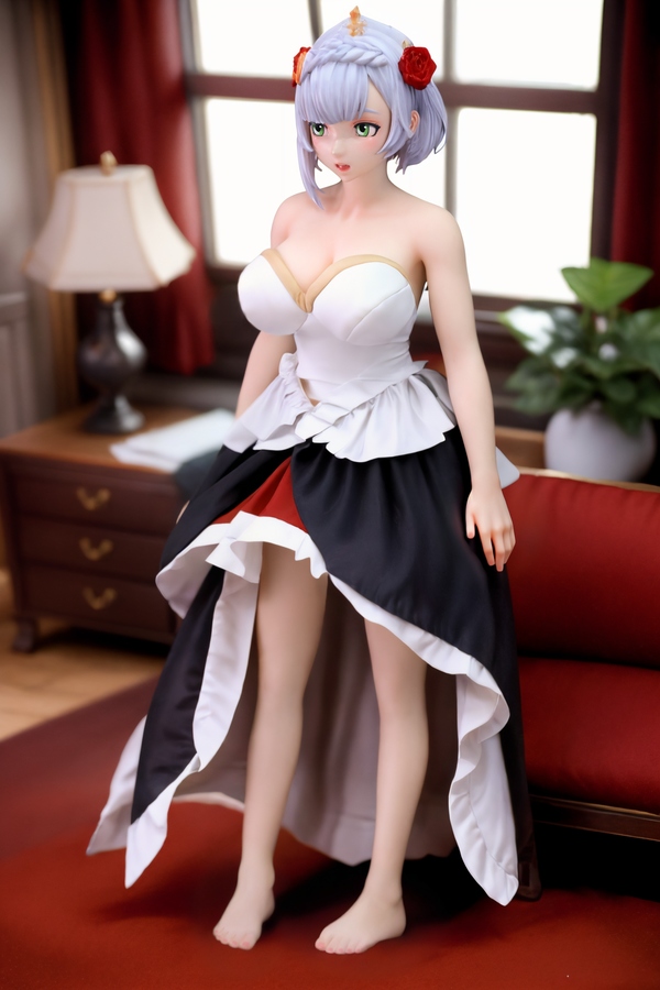 80cm G Cup TPE Thin Lips Small Breasts White Anime Sex Doll Gallery 6