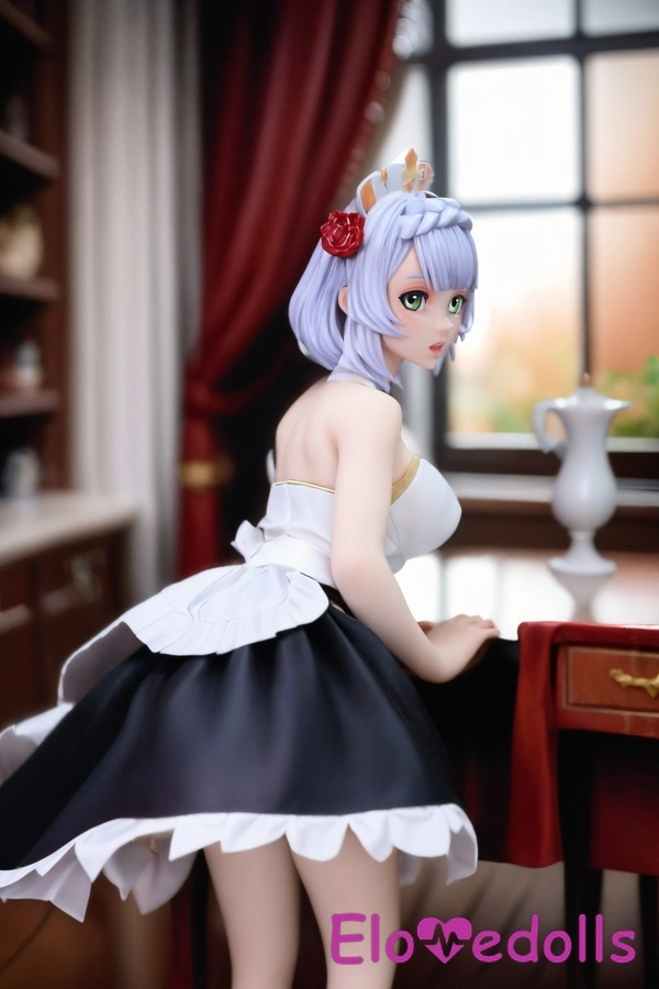 Búp bê tình dục Anime 80cm G Cup TPE Môi mỏng Mắt xanh Trắng Chi tiết Xem 6