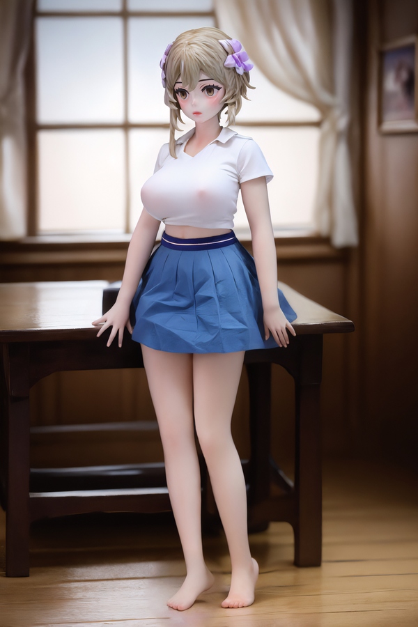 80cm G Cup TPE Brunette Thin Lips Small Breasts Anime Sex Doll Gallery 2