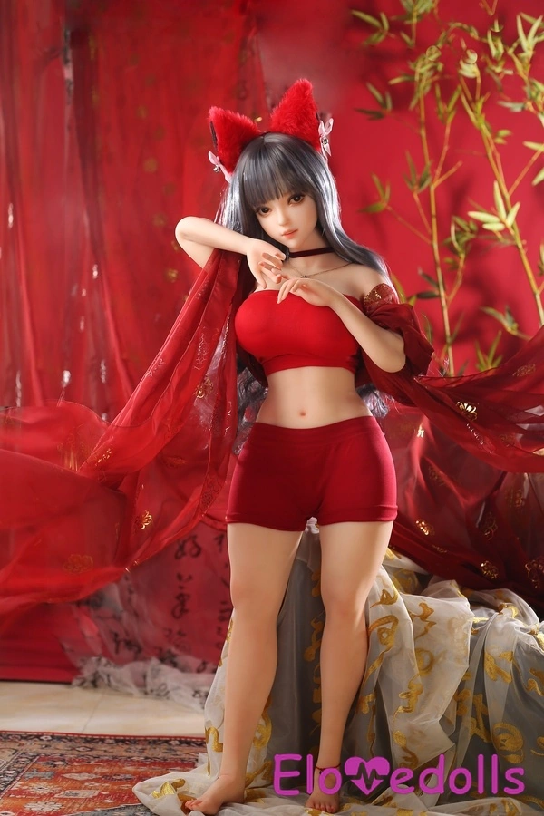 110 см, чашка D, TPE, бурштинові очі, чуттєва чорношкіра азіатська секс-лялька, детальний огляд 5