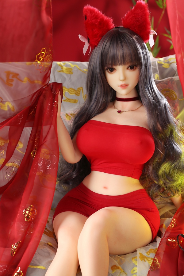 110cm D Cup TPE Voluptuous Black Thin Lips Asian Sex Doll Detail View 15