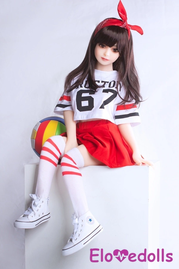 100cm D-kupa TPE Gråögon Liten Svart Riktig Docka Galleri 5