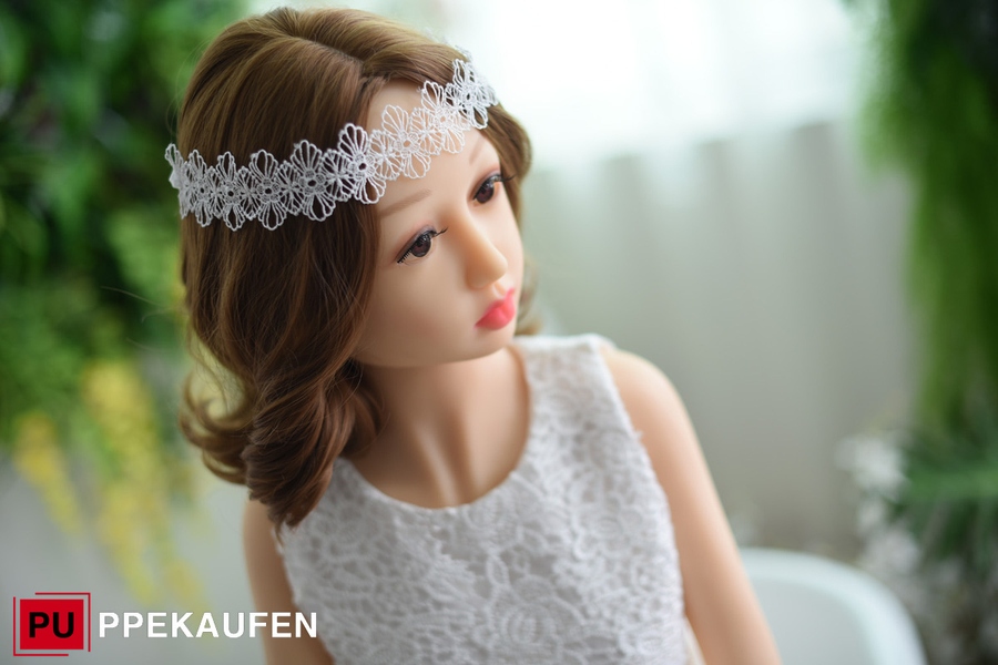125cm D Cup TPE Gray Eyes White Petite Breasts Realistic Sex Doll Gallery 5