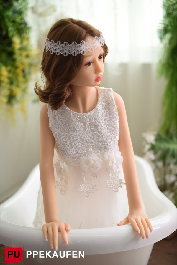 125cm D Cup TPE White Thin Lips Gray Eyes Realistic Sex Doll Detail View 1