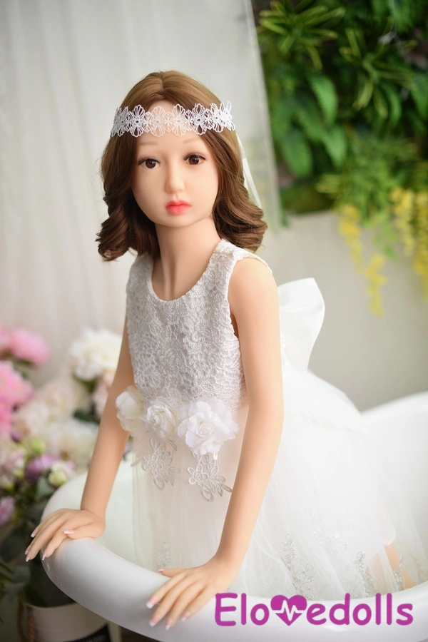 125cm D Cup TPE White Thin Lips Gray Eyes Realistic Sex Doll Detail View 1