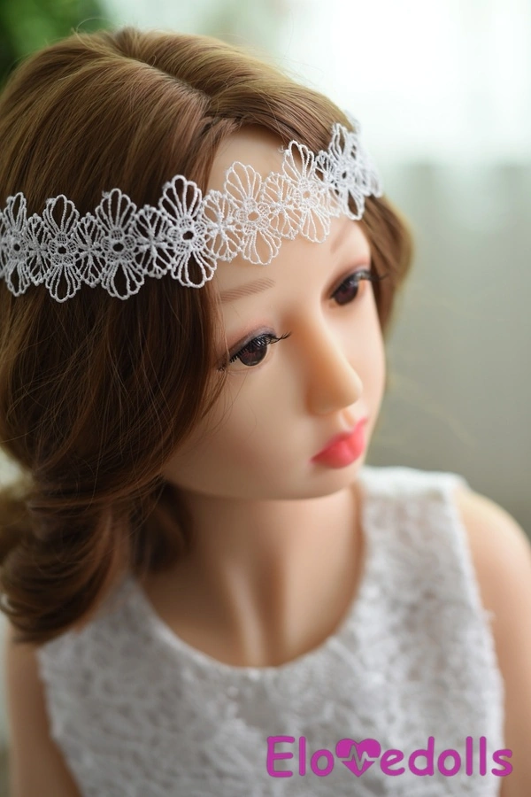 125cm D Cup TPE Gray Eyes White Thin Lips Realistic Sex Doll Detail View 2