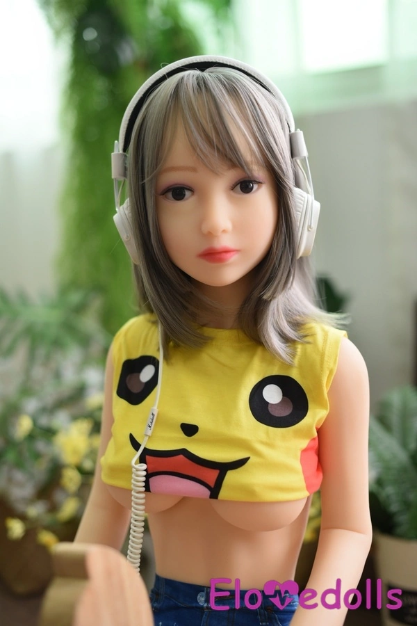 Búp bê tình dục chân thực 125cm D Cup TPE mắt hổ phách ngực nhỏ Bộ sưu tập 4